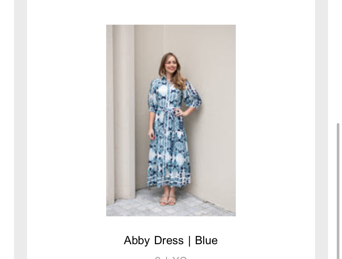 Customer photo review of Abby Dress  | Blue