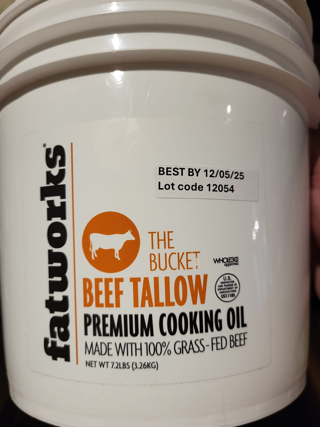 Customer photo review of The Bucket- 1 Gallon Grass Fed Tallow