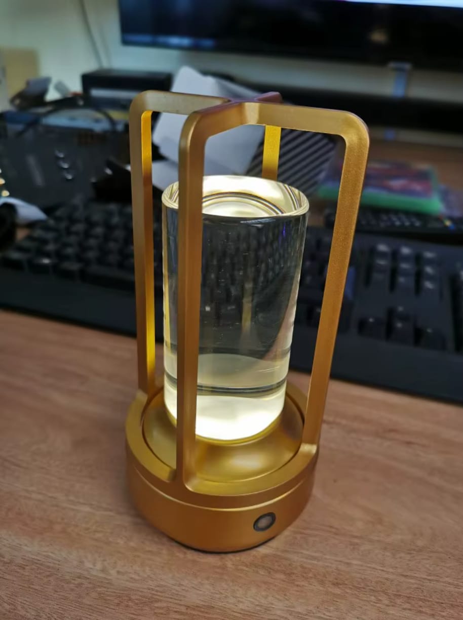 Customer photo review of Crystal Lantern Lamp