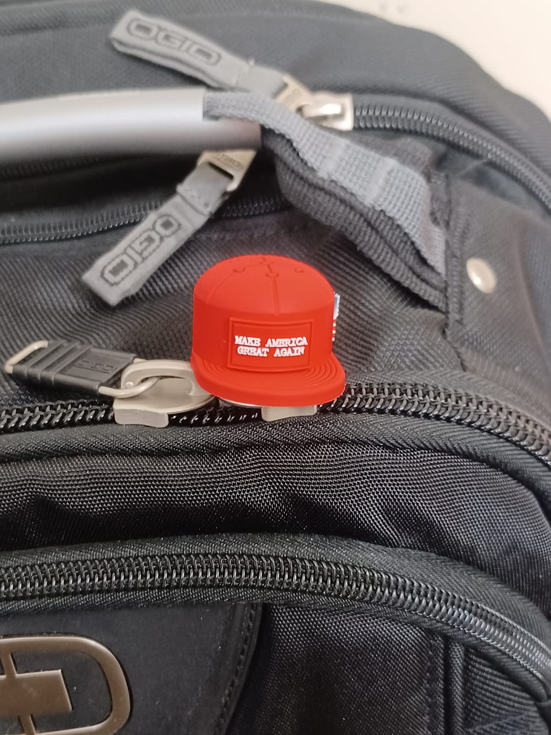 Customer photo review of MAGA Hat Keychain (Limited Edition)