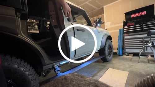 Customer video review of Rough Country PSR51330 Power Running Boards | Dual Electric Motor | 4 Door | Ford Bronco 4WD (21-25)