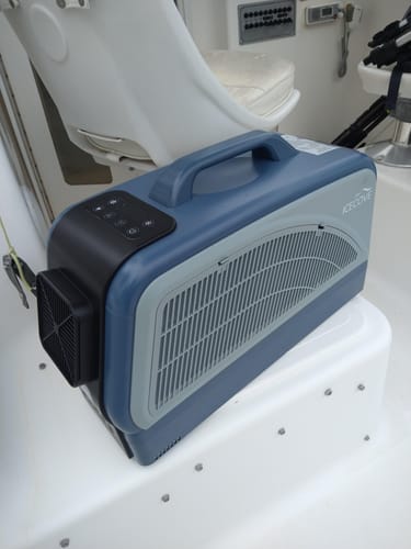 Customer photo review of SUNJOY IceCove Portable Air Conditioner for Outdoor Tents and Indoors - Blue