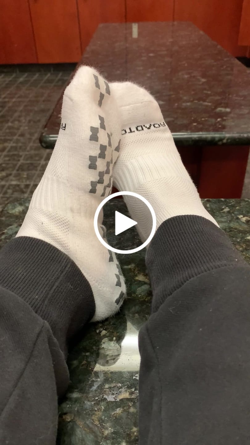 Customer video review of NEW! 3-Pack RTP ULTRAGRIP V2 Dual sided Non-slip Technology Ankle Socks