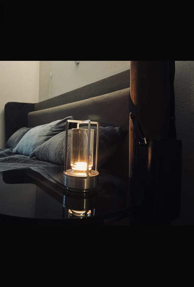 Customer photo review of Crystal Lantern Lamp