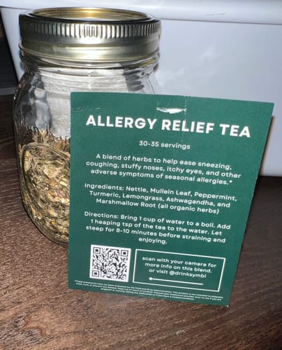 Customer photo review of Allergy Relief Tea