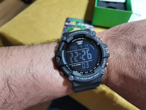 Customer photo review of Reloj Casio Vintage AE-1500WH-8BVDF Pantalla Negativa