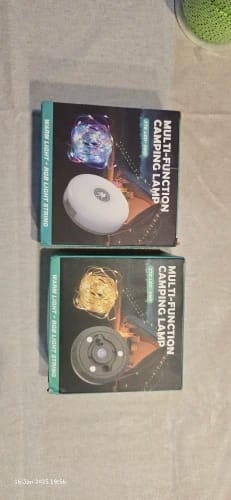 Customer photo review of RGB Camping Lights Disk Light with Retractable LED Strip Magnetic & Portable