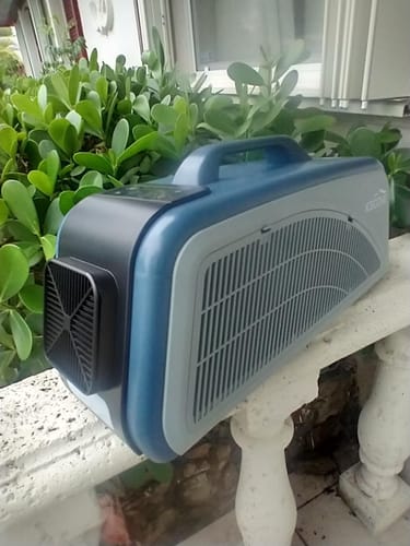 Customer photo review of SUNJOY IceCove Portable Air Conditioner for Outdoor Tents and Indoors - Blue