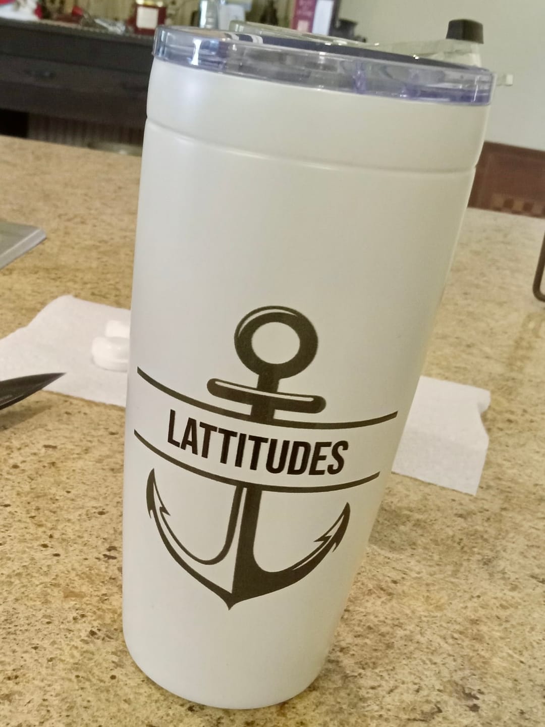 Customer photo review of Custom Nautical Tumbler