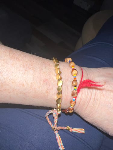 Customer photo review of Tibetan Bracelet of Fortune
