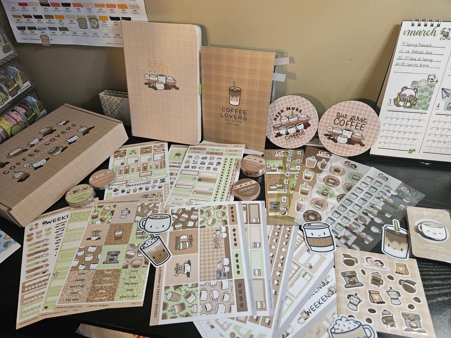 Customer photo review of Coffee Lovers Theme Hobonichi Cousin Monthly Kit (Set of 2)