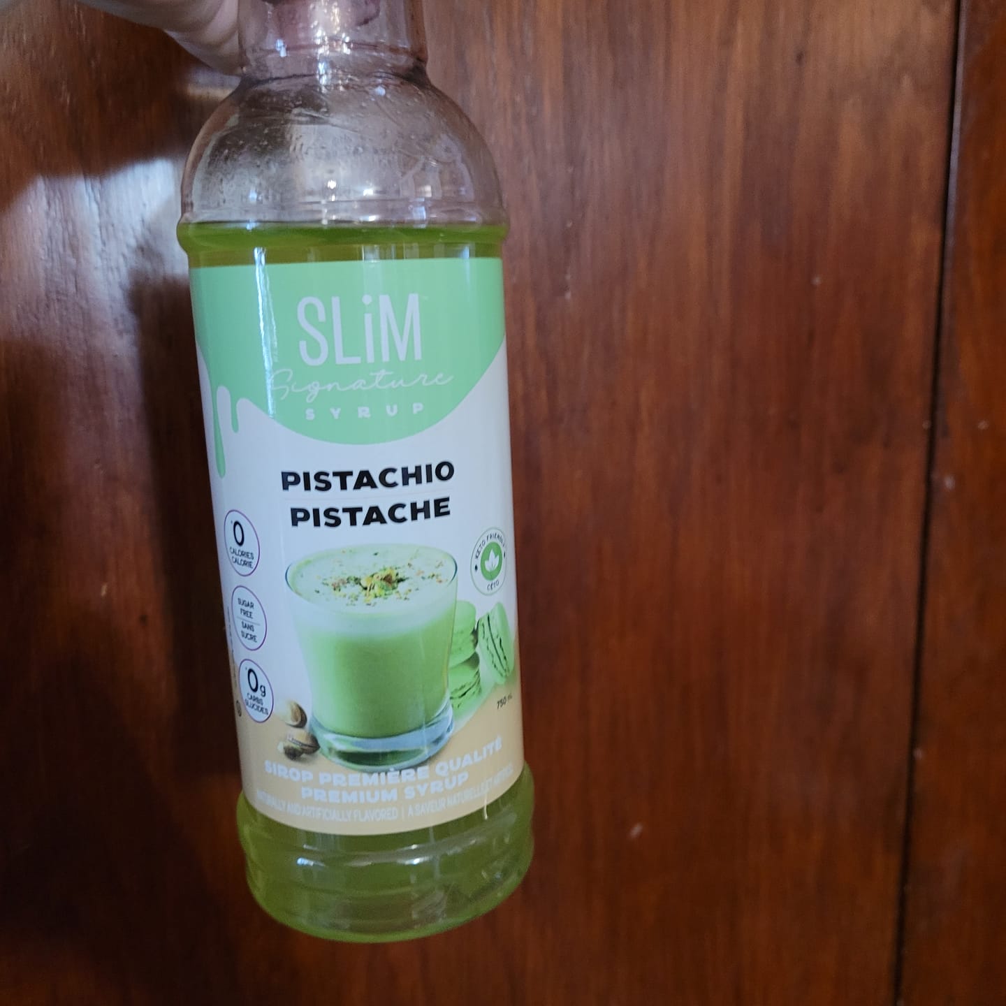 Customer photo review of Slim Syrups - Sugar Free Syrups 750ml