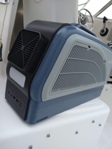 Customer photo review of SUNJOY IceCove Portable Air Conditioner for Outdoor Tents and Indoors - Blue