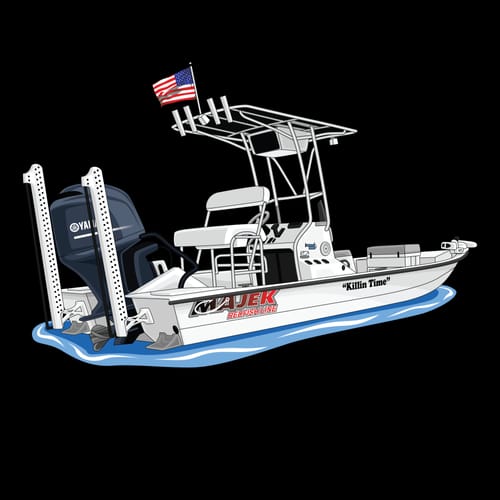 Customer photo review of Custom Digital Boat Artwork