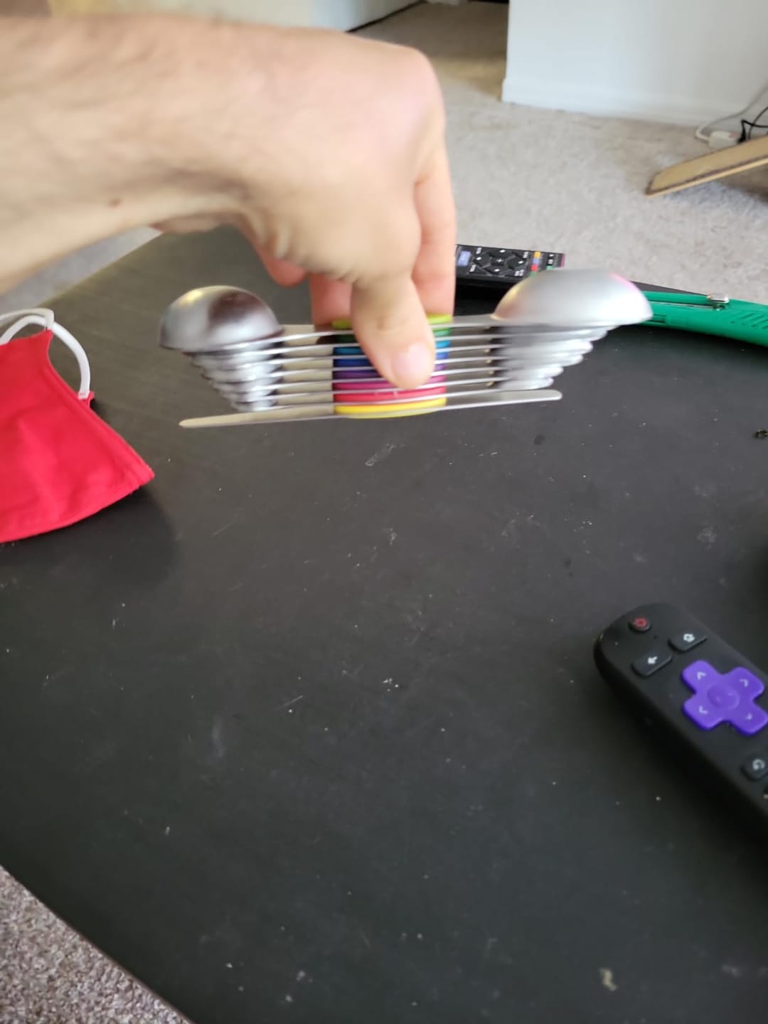 Customer photo review of Stainless Steel Magnetic Measuring Spoons Set