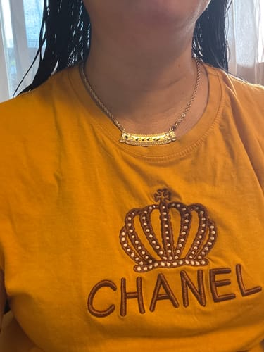 Customer photo review of 12mm Hau'oli Heirloom Horizontal Necklace