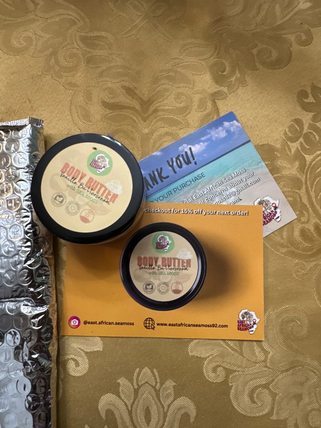 Customer photo review of VANILLA BUTTERCREAM Sea Moss Body Butter
