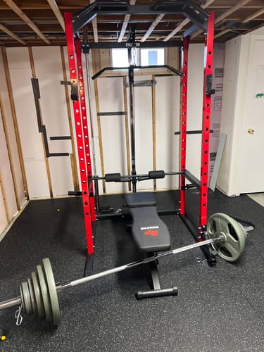 Customer photo review of EVOLPOW P2A Brute All-in-One Power Rack Home Gym - For Beginner