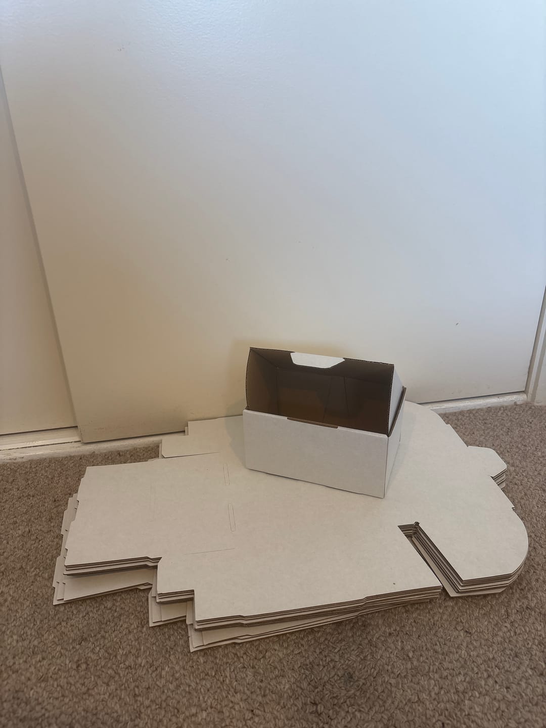 Customer photo review of 150 x 100 x 75mm Die Cut White Mailing Box B18