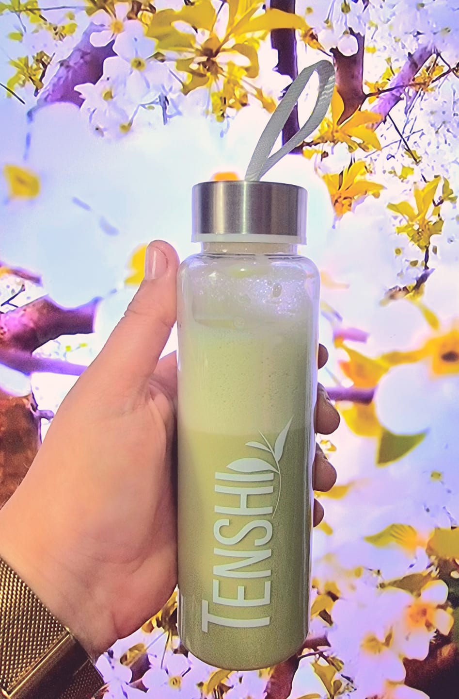 Customer photo review of Caramel Matcha Blend Sachet Pack