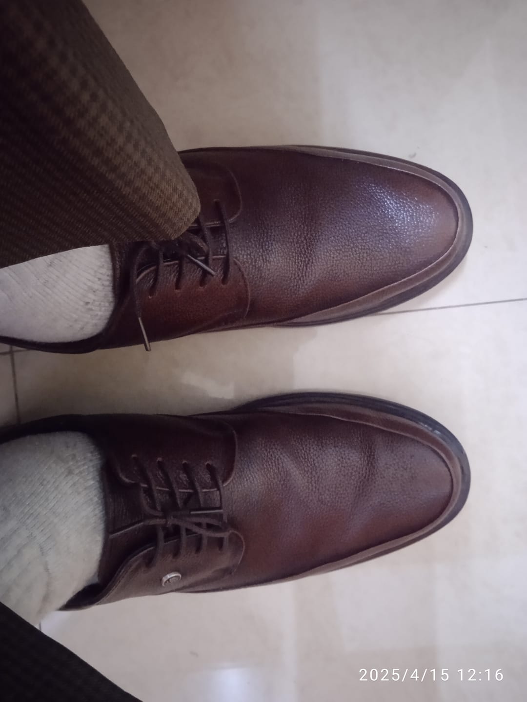 Customer photo review of Bacca Bucci Leather Office Lace-ups Formal Shoes | UK- 06 to 14