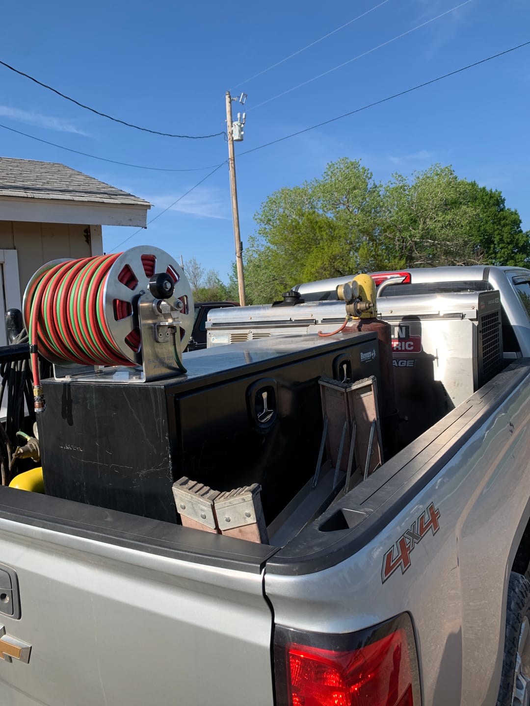 Customer photo review of BadAssReels 8 Slot Torch Hose Reel