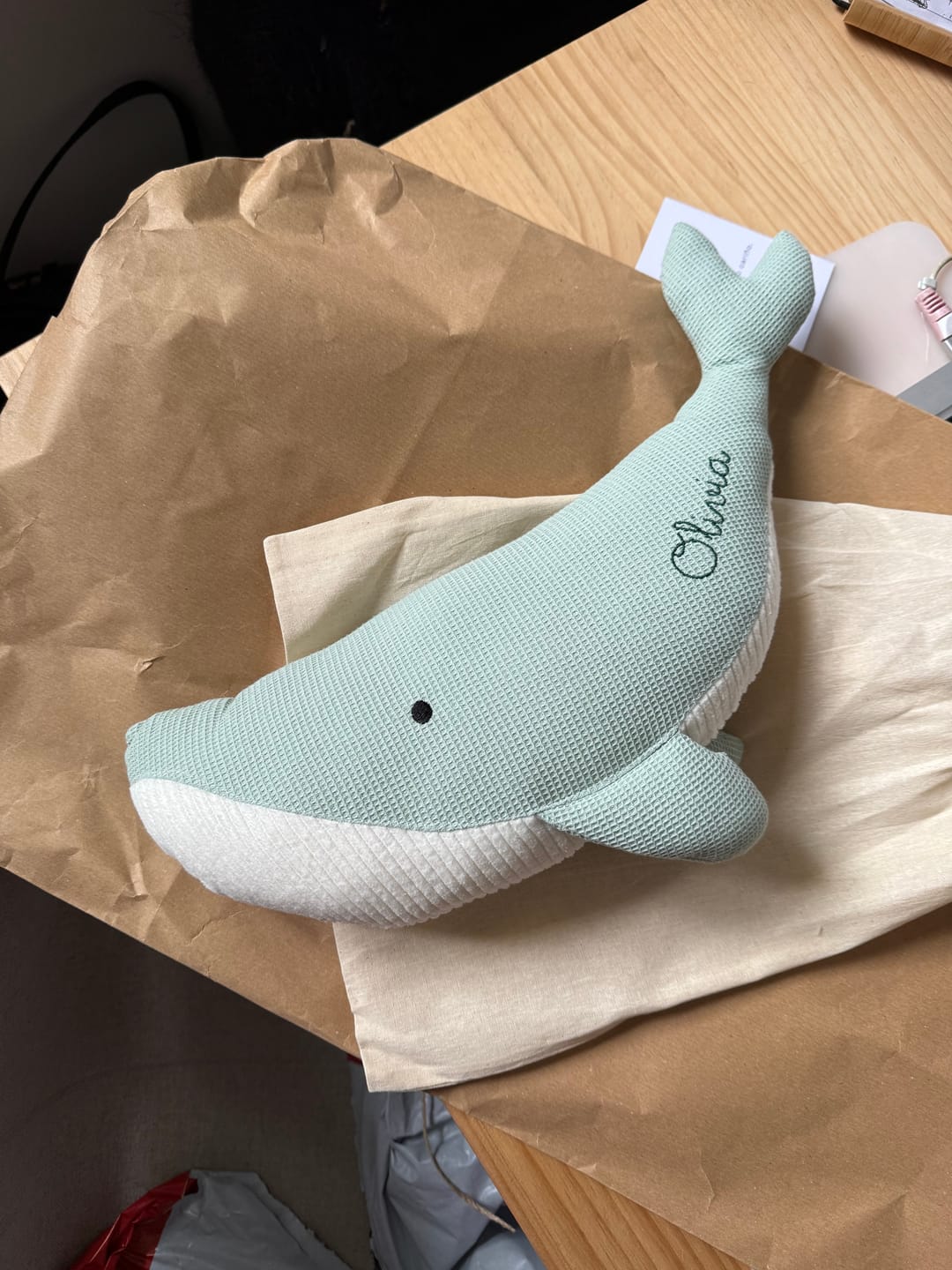 Customer photo review of Peluche Ballena Susi - MENTA