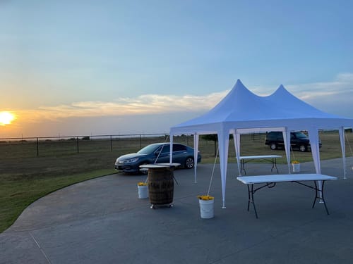 Customer photo review of HOMREST 20x15ft Octagonal Heavy Duty Canopy With 6 Removable Sidewalls 6 Church Windows And 2 Pull Back Doors Outdoor Gazebo Pavilion Shelter Tent For Party