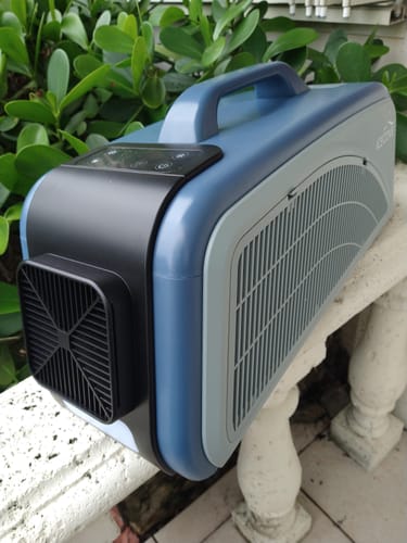 Customer photo review of SUNJOY IceCove Portable Air Conditioner for Outdoor Tents and Indoors - Blue
