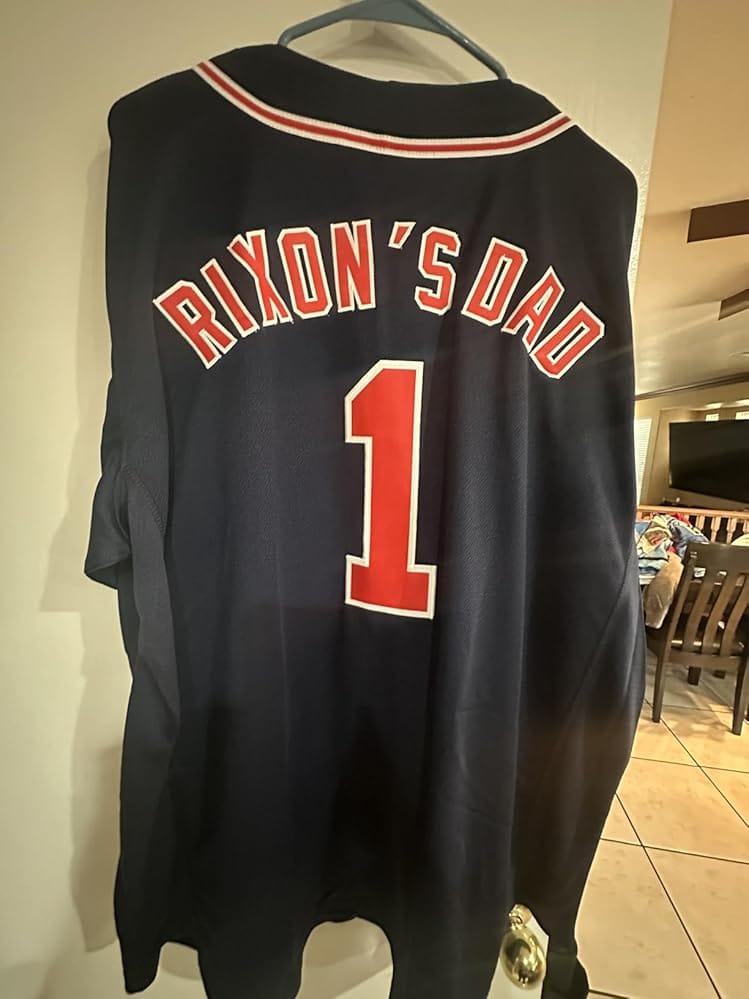Customer photo review of Custom Black Red-White Classic Style Authentic Baseball Jersey