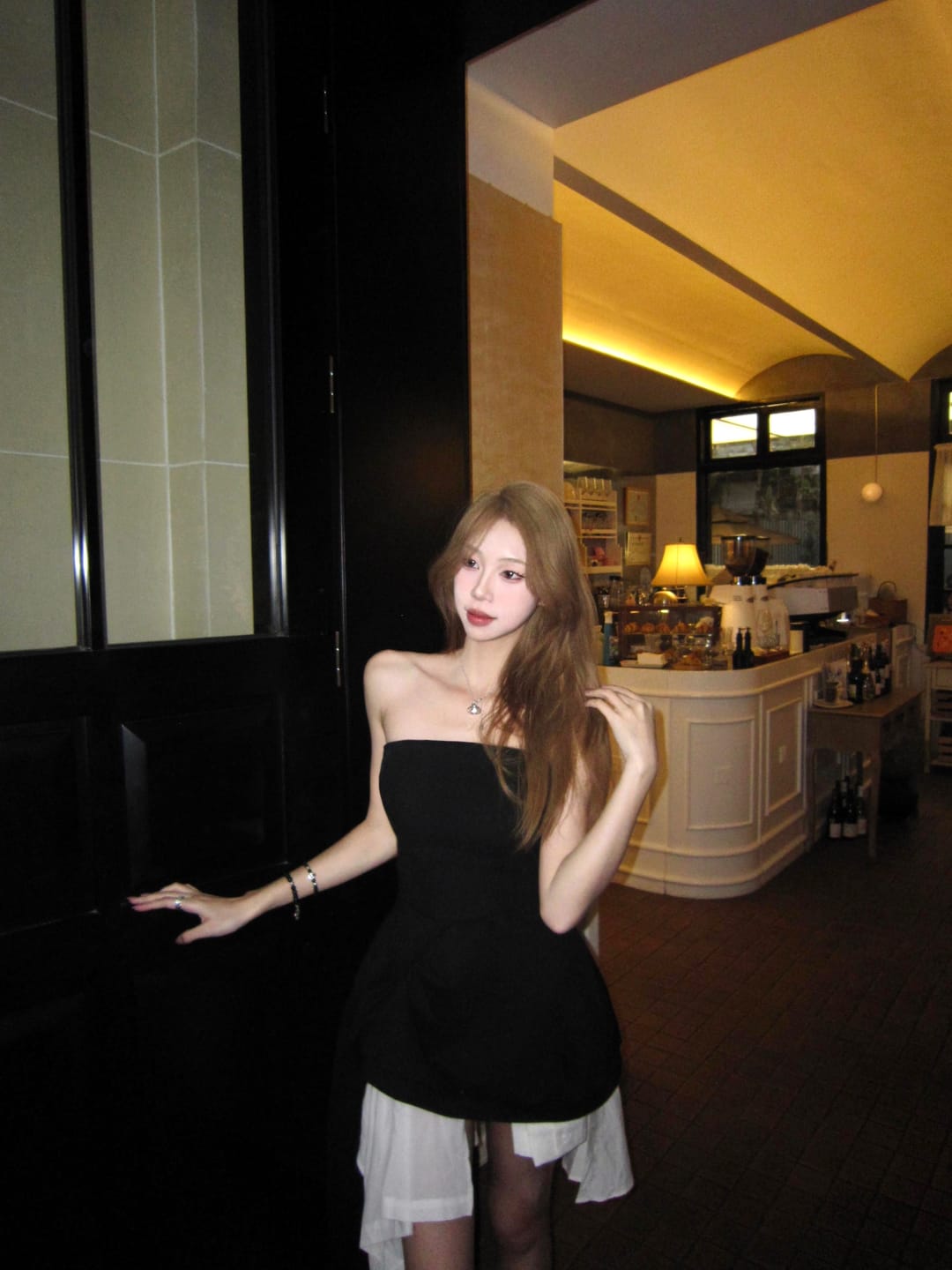 Customer photo review of WARDEN EDGE Asymmetric Tube Dress