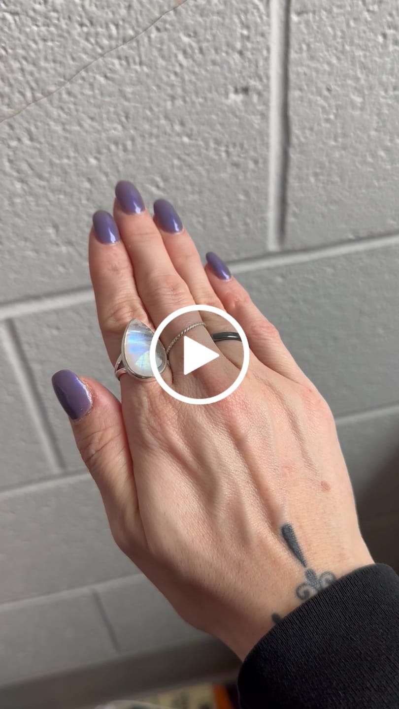 Customer video review of Sterling Silver Teardrop Large Moonstone Ring