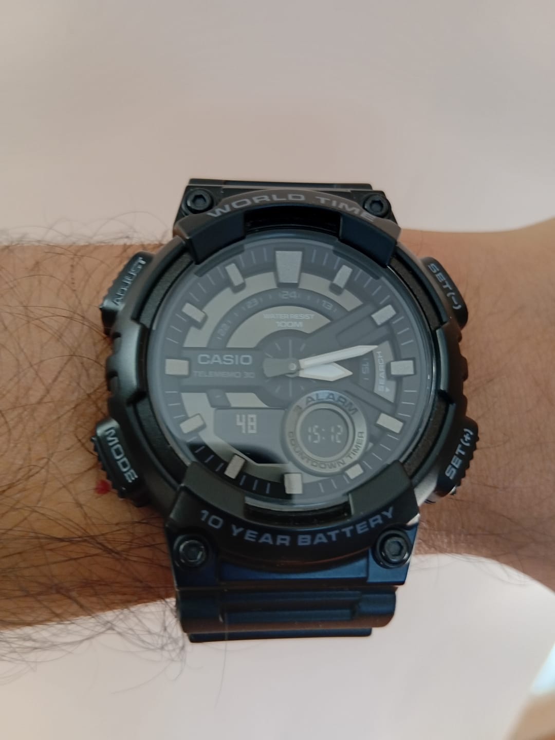 Customer photo review of Reloj Casio Análogo-Digital Vintage AEQ-110W-1BVDF Negro