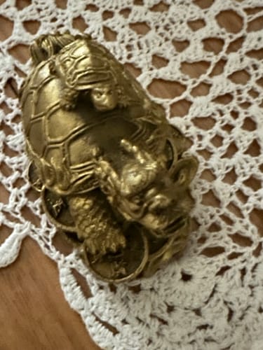 Customer photo review of Feng Shui Dragon Tortoise Statue Chinese Good Luck Dragon Statue