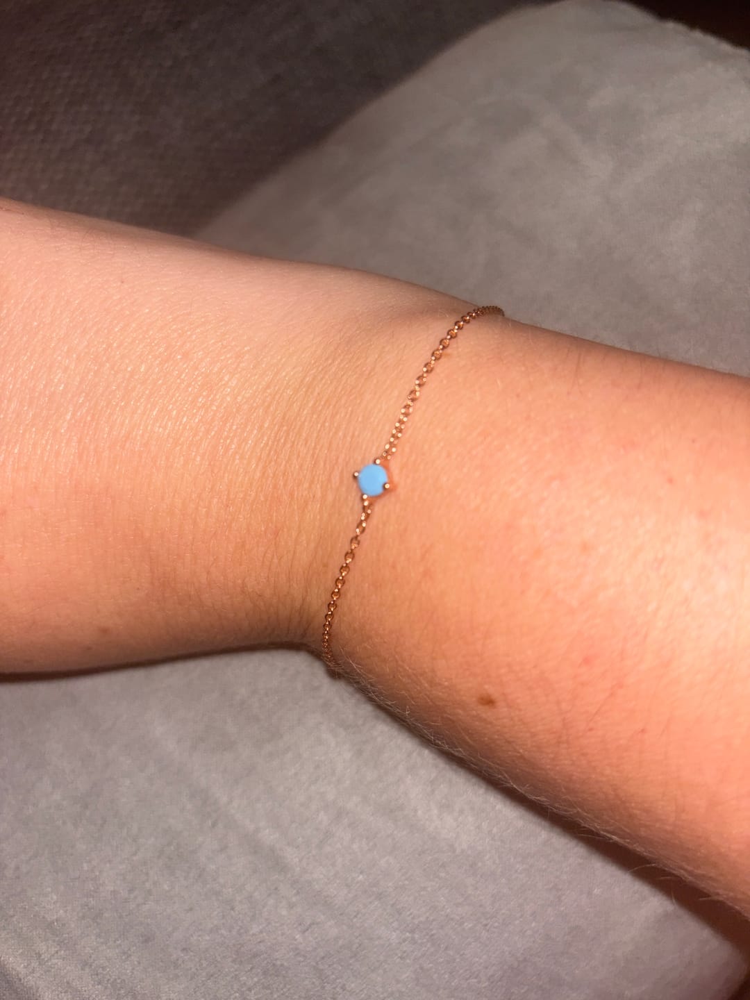 Customer photo review of Classic Birthstone Bracelet December