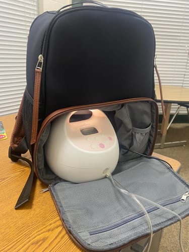 Customer photo review of Mom Travel Backpack