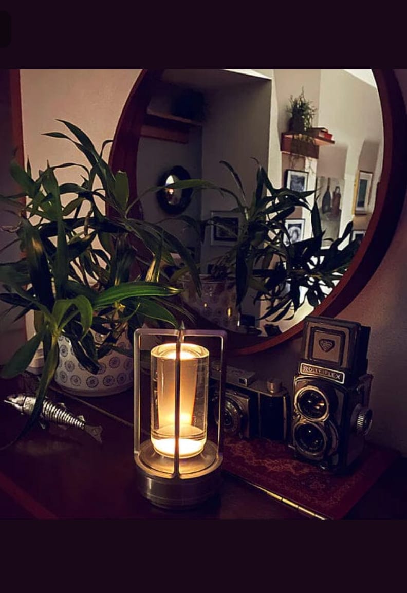 Customer photo review of Crystal Lantern Lamp