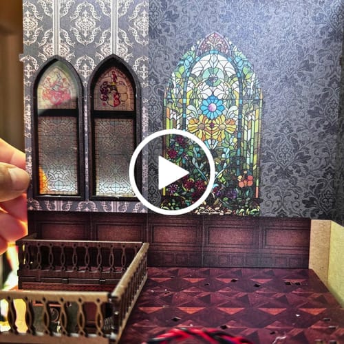 Customer video review of Timeless Melody DIY Wooden Book Nook Shelf Insert