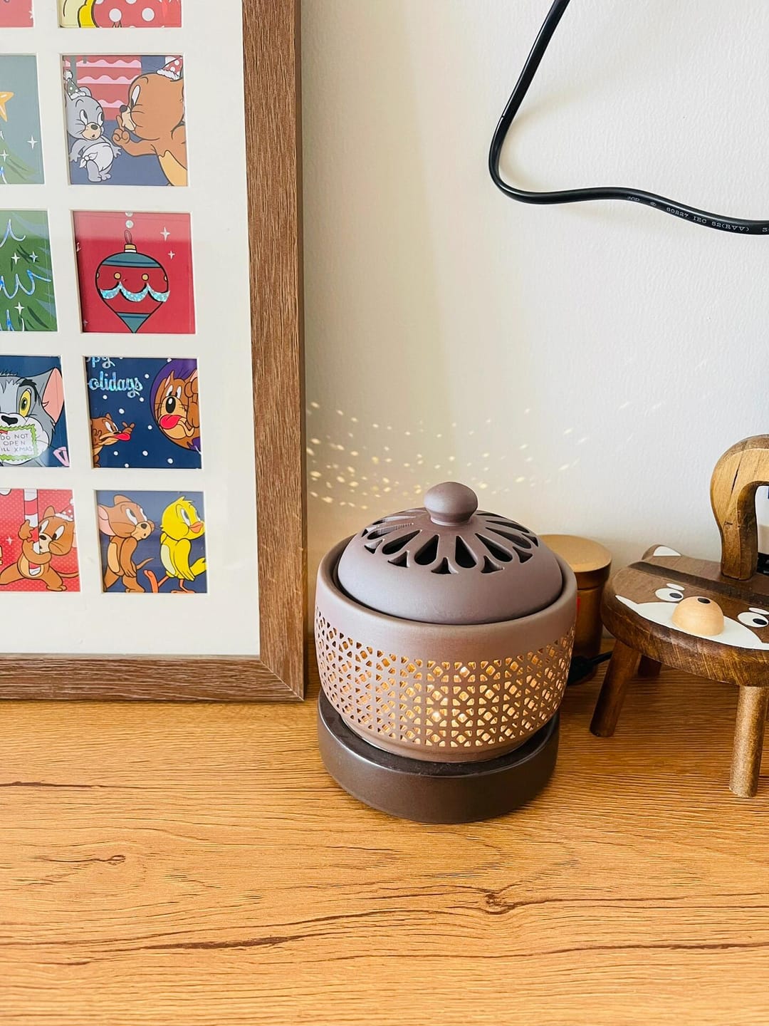 Customer photo review of Electric Oil Incense Powder Burner With Light