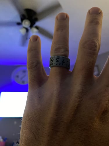 Customer photo review of Men's Silicone Duck Band Ring