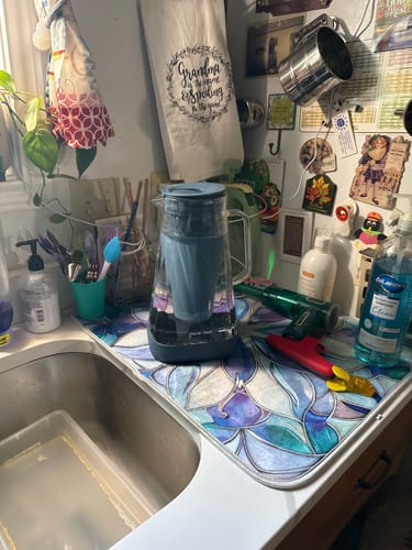 Customer photo review of Glacierfresh P01 Water Pitcher 7 Cup with Membrane and Activated Carbon Filter