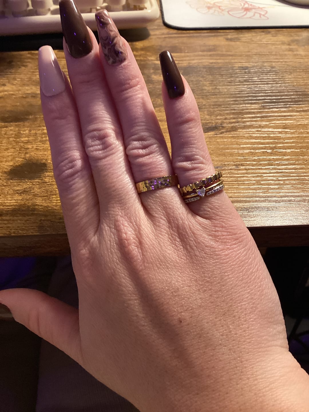 Customer photo review of 'Small Love' Crystal Heart Ring