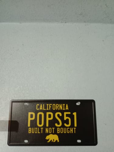 Customer photo review of California 60's Metal License Plate