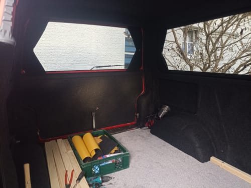 Customer photo review of Carpet Filz selbstklebend für Camper