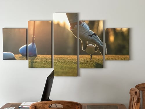 Customer photo review of Golfing at Sunset