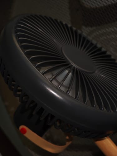 Customer photo review of LIT v2 | All Day Wireless™ Rechargeable Table Fan with Mood Light