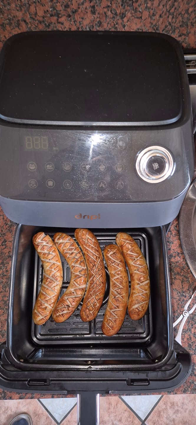 Customer photo review of Dripl Heißluftfritteuse 5,7L mit LCD Touchscreen