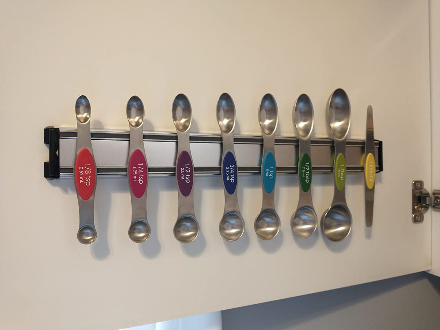 Customer photo review of Stainless Steel Magnetic Measuring Spoons Set