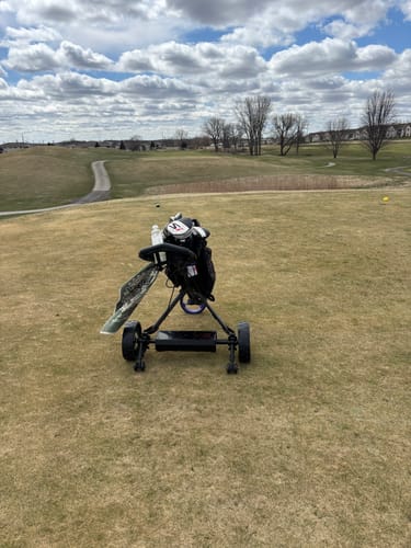 Customer photo review of Alphard Club Booster V2 Golf Push Cart Conversion Kit