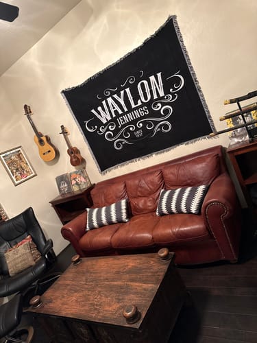 Customer photo review of Waylon Jennings Since 1937 Blanket